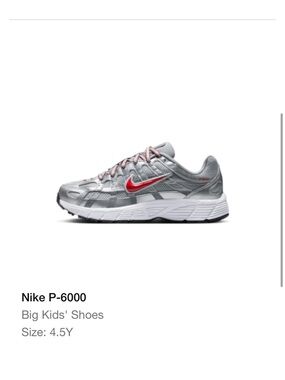 Nike P-6000 kids 4.5 silver Nike shoes